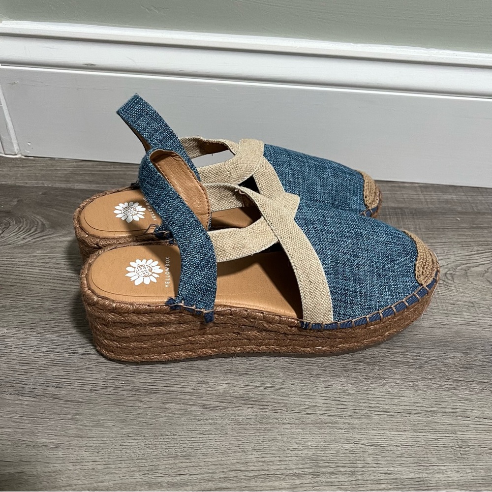 Yellow Box Denim Erica Espadrilles - Picture 5 of 7